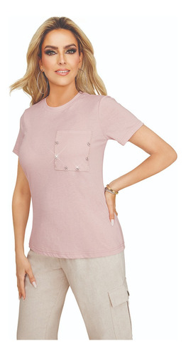 Blusa Casual Mujer Rosa 964-33