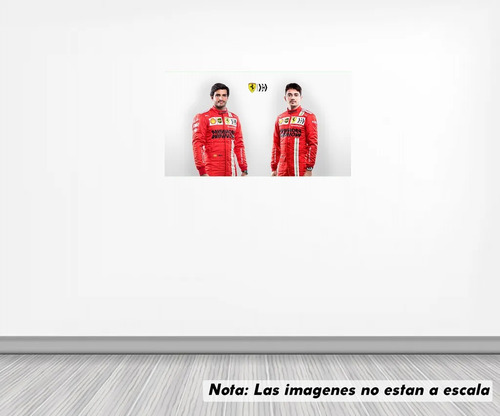 Vinil Sticker Pared 60 Cm. Lado Ferrari F1 Modbe041