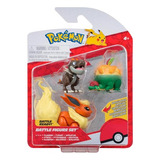 Pokemon Flareon + Tyrunt + Appletun Battle Figure Set Wtc