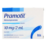 Metoclopramida 10 Mg Pramotil 6 Ampolletas Pisa Laboratorios