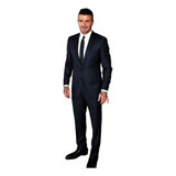 Traje Saco Pantalon Slim Fit Azul Selección David Beckham