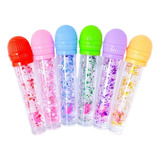 Kit 3 Lip Gloss Microfone Glitter Brilho Labial Clássico