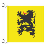 Bandera Medieval Condado De Flandes 90 X 90cm