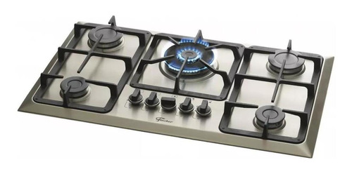 Cooktop Fischer 5q Tc Gas Mesa Inox Bivolt