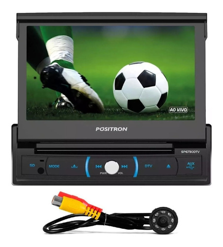 Dvd Positron Retratil Sp6730 Dtv Camera De Re Visao Noturna