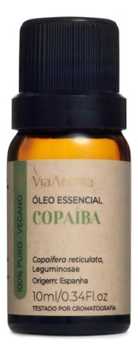 Óleo Essencial Copaíba Via Aroma 100% Puro 10ml Aromatizante