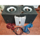 Potencia Boss Ava 650+ Kit Cables + Woofers Selenium 12 500w