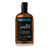 Shampoo De Barba 3x1, Barba, Cabelo E Corpo Human