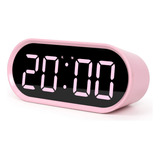 Reloj Despertador Led Con Espejo Pop Alarma/repetición Y Tem