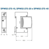 Protetor De Surto Dps 20ka 275vca Classe 2 Spw02-275-20 Weg