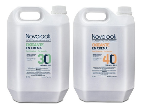 Agua De 30 40 Volumenes Combo X2 Novalook 5lt C/u