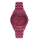 Reloj Steve Madden Dama Correa Acero Color Rosa Sm1029brry