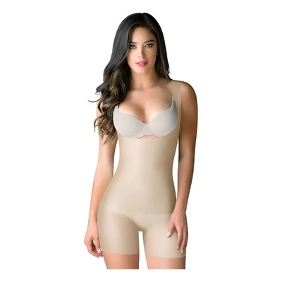 Faja Colombiana Romanza Sin Costuras Levanta Glúteo 2033 Color Beige Talla 2xch