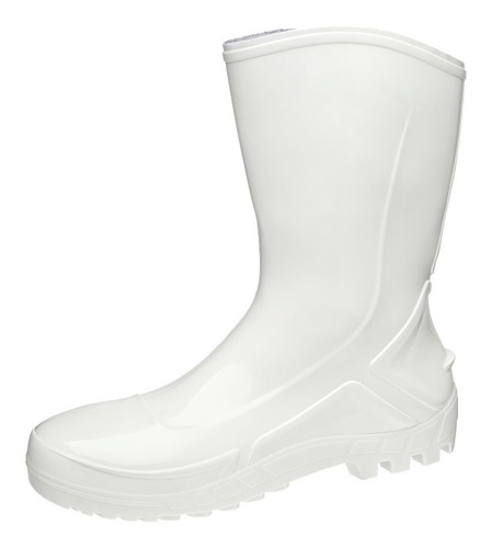 Bota Galocha Pvc Branca Cano Médio P/ Limpeza Frigo.marluvas