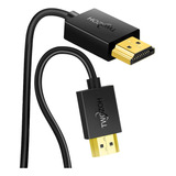  Cabo Hdmi Twozoh Flexível E Fino De 3,3 Pés, Suporte De Cab