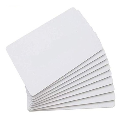 Pack 50 Tarjetas Credenciales Blanca Pvc Para Sublimacion