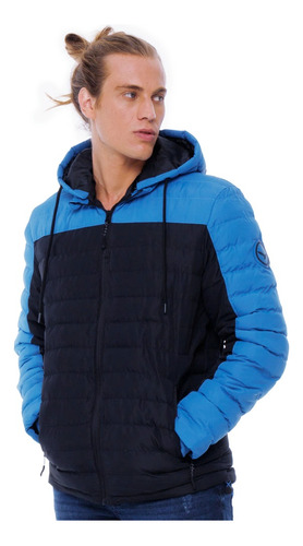 Jaqueta Masc. Puffer Prime Yacht Master - Preto / Azul