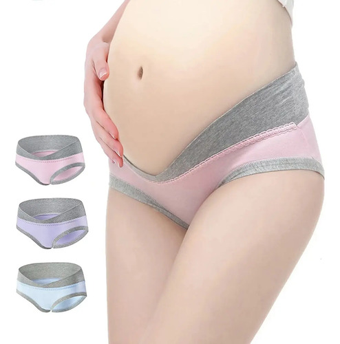 Set De 3 Panti O Pantaletas Maternidad Embarazo Talle Bajo | Meses sin interés
