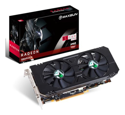 Placa De Video Maxsun Amd Radeon Rx 580 8gb 2048sp Gddr5