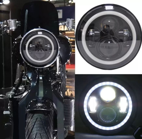 Faro Led Harley 5 3/4 Negro Led 4000lm Daymaker Negro