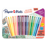 Set 24 Rotuladores Flair Vintage Papermate Surtido