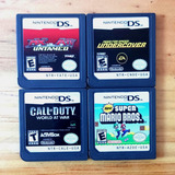 Lote 4 Jogos Need For Speed Call Of Duty Mario Nintendo Ds