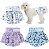 Paquete De 3 Pañales Lavables Para Perros Hembras, Pantalone