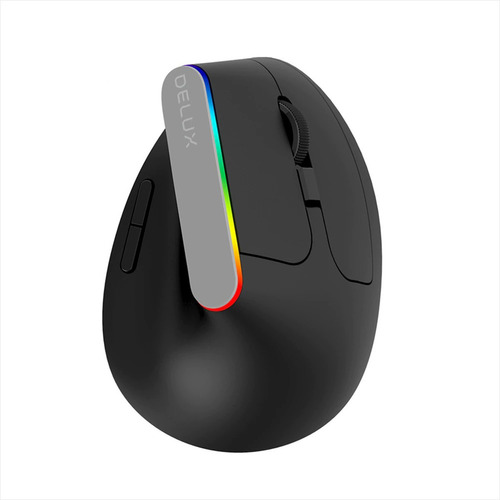 Mouse Vertical Ergonómico Inalámbrico Delux M618gx 6 Botones