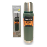 Termo Kanson 1 L Pico Cebador Doble Capa Acero Inoxidable