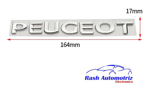 Letras Traseras Peugeot Emblema Nombre Peugeot Foto 3