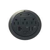 Powertap Desk Outlet Grommet  3 Tomas De Corriente /...