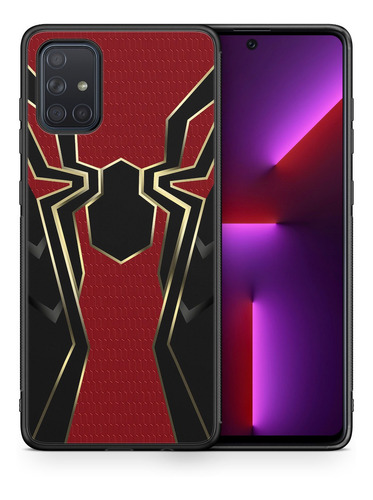 Funda Galaxy Hombre Araña Logo Spiderman A80 A71 A52 A31 A12