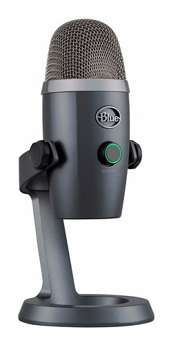 Microfone Condensador Usb Blue Yeti Nano - Cinza Cor Shadow Grey