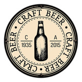 #701 - Cuadro Decorativo Vintage - Bar Cerveza Beer No Chapa