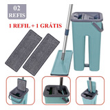 Rodo Mágico Flat Mop Balde Esfregão + Refil