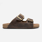 Sandália Masculina Birken Couro Confort Nescau