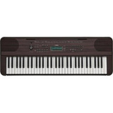 Teclado Musical Yamaha Profissional Psr-e360 Dark Walnut