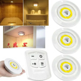 3 Lâmpadas Led Luminária Luz Quente Sem Fio Nicho Decoração