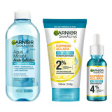 Kit Garnier Rutina Express Aclara Anti Acné Ácido Salicílico