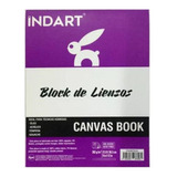 Block Lienzos 20 Hojas Indart Tela Canvas Book 22.8 X 30.5cm