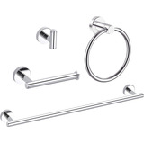 Set De 4 Accesorios De Baño Acero Inoxidable