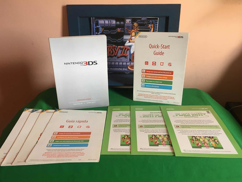 Nintendo 3ds Fat Manuais + Encarte