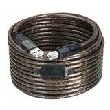 Cable Usb Para Impresora Liqun 40ft Macho A A Macho B -negro