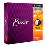 Cuerda De Guitarra Elixir 11052 012/053 De Acero Ligero