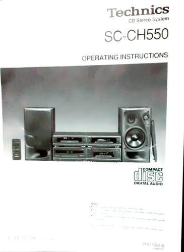 Manual Del Usuario Del Mini Componentes Technics Sc Ch-550