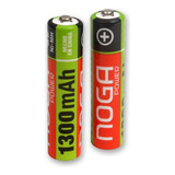 Pilas Recargables Aaa Triple Blister 2 Unidades 1300mah Noga