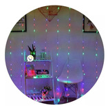 Luz Cascada 9x2 Mts 900 Led Luces Navidad Multicolor Rf 2027