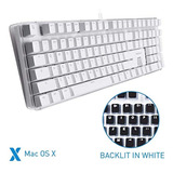 Macally - Teclado Mecánico Con Retroiluminación  Mac Mini