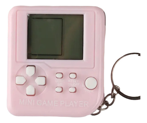 Llavero Mini Consola Atari Tetris Rosado 