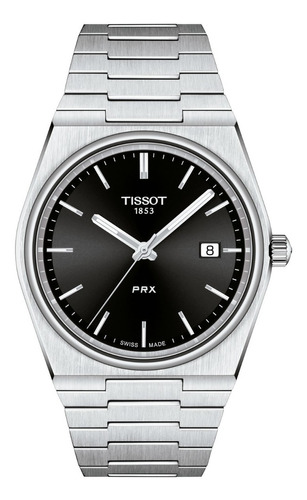 Reloj Hombre Tissot Prx Acero Carátula Negra